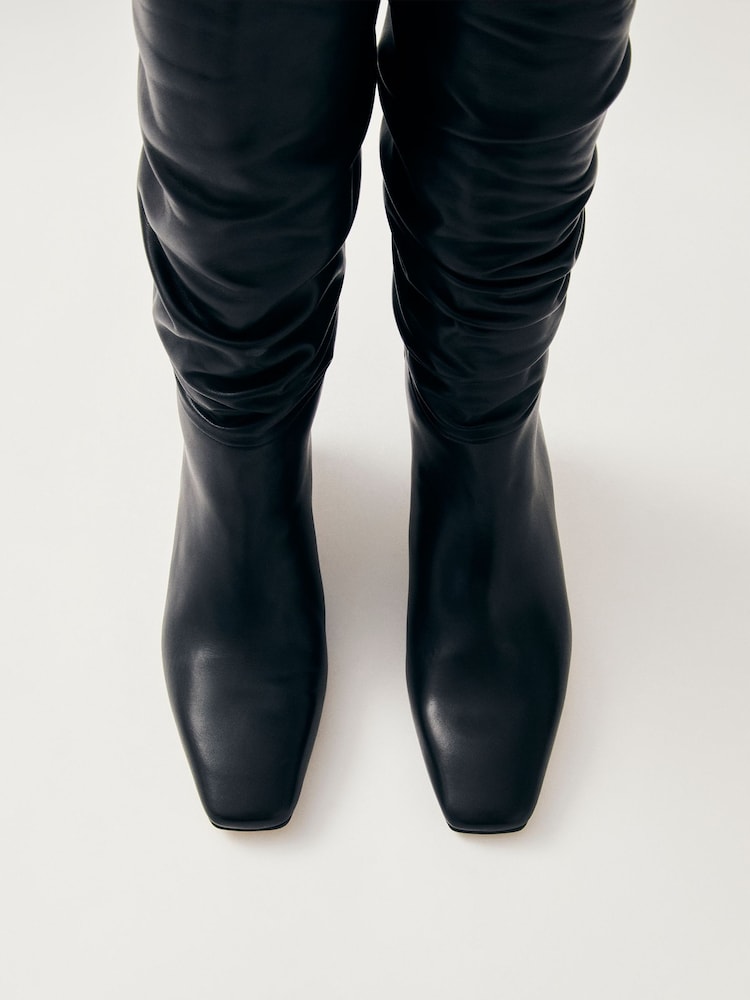 Alohas Black Kalila Leather Boots - Image 1 of 4