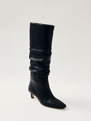 Alohas Black Kalila Leather Boots - Image 2 of 4