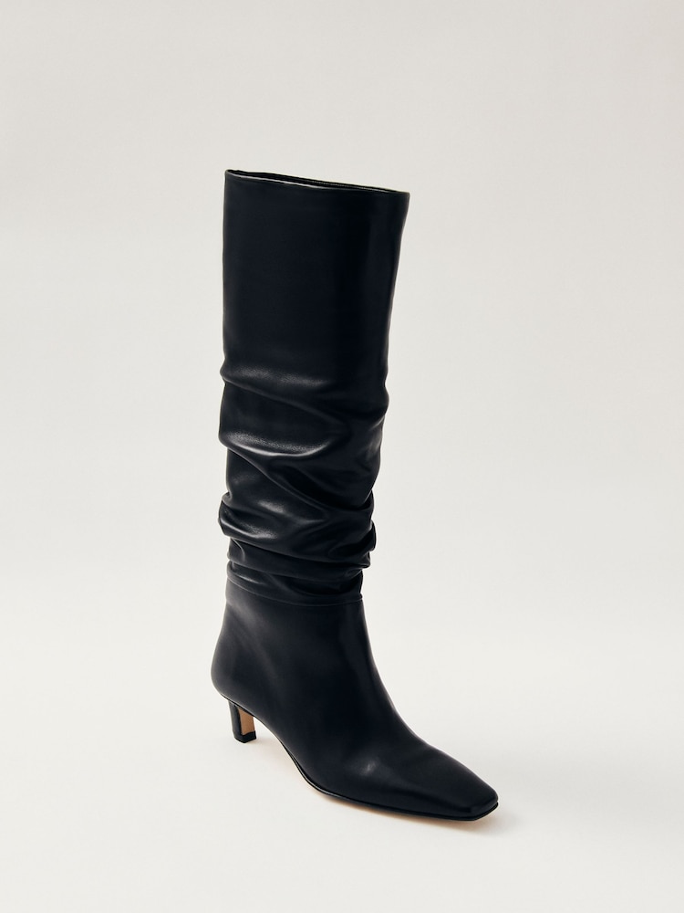 Alohas Black Kalila Leather Boots - Image 2 of 4
