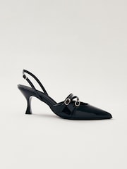 Alohas Black Joelle Onix Leather Shoes - Image 1 of 5