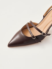 Alohas Brown Joelle Onix Leather Shoes - Image 4 of 5