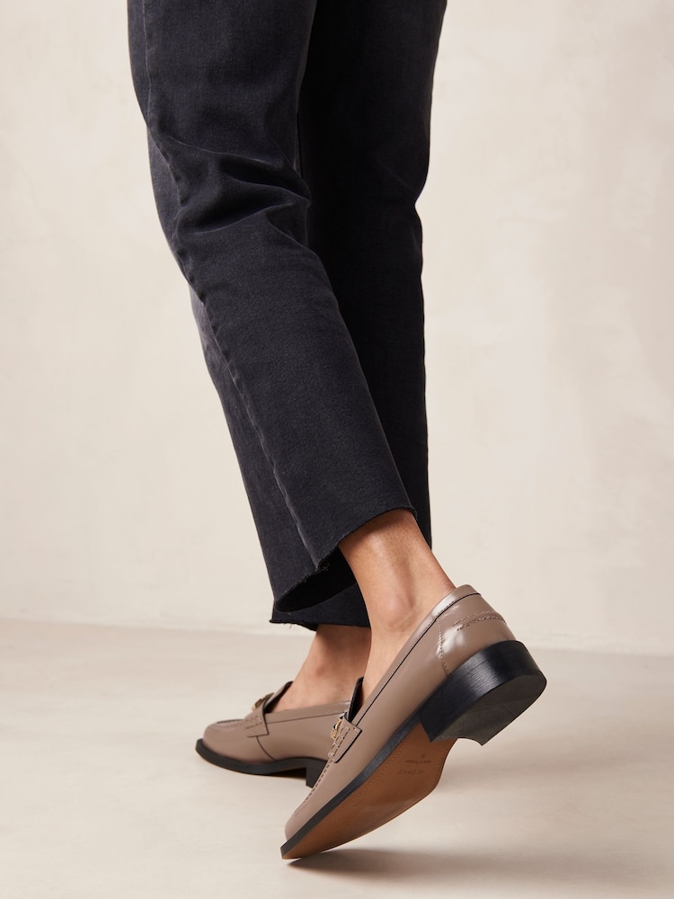 Alohas Brown Elliot Leather Loafers - Image 2 of 4