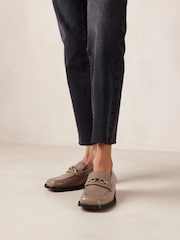 Alohas Brown Elliot Leather Loafers - Image 3 of 4