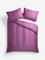 Orchid Pink 400 Thread Count 100% Egyptian Cotton Sateen Luxury Duvet Cover and Pillowcase Set - Image 3 of 3