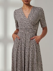 Jolie Moi Natural Kenzie Half Sleeve Jersey Maxi Dress - Image 3 of 6