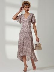 Jolie Moi Reita Pleated High-Low Hem Dress - Bild 4 von 6