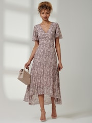 Jolie Moi Reita Pleated High-Low Hem Dress - Bild 6 von 6