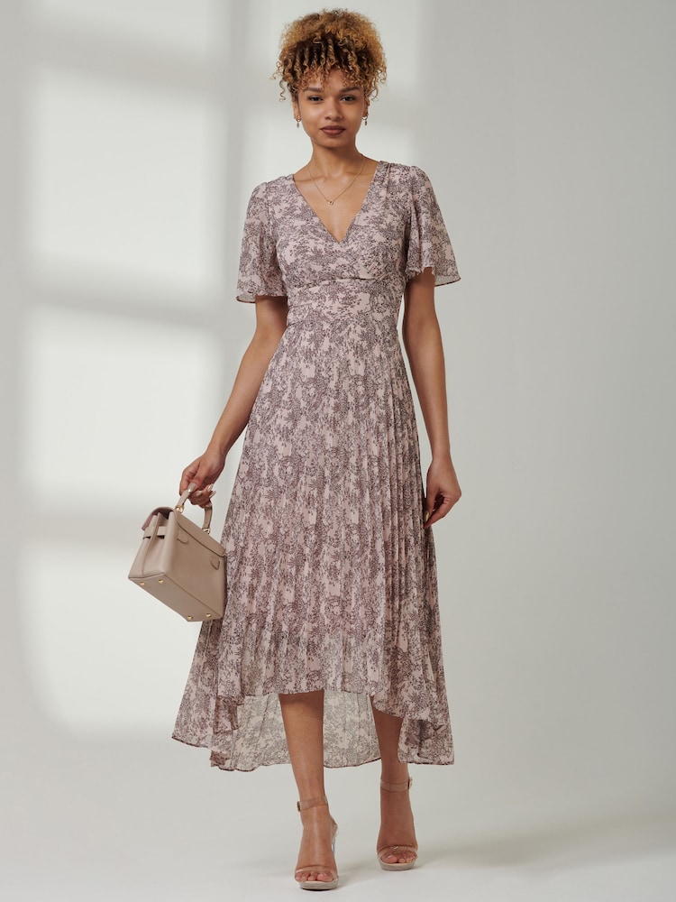 Jolie Moi Reita Pleated High-Low Hem Dress - Bild 6 von 6