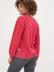 FatFace Georgia Red Crew Neck Sweatshirt - Image 2 of 5