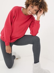 FatFace Georgia Red Crew Neck Sweatshirt - Image 3 of 5