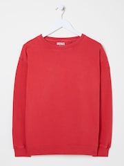 FatFace Georgia Red Crew Neck Sweatshirt - Image 5 of 5