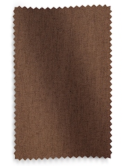 Rust Brown Soft Weave Linen Blend Eyelet Lined Curtains - Image 6 of 6