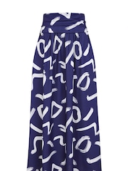 Hot Squash Blue Roll Top Maxi Skirts - Image 3 of 3