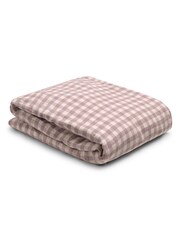 Piglet in Bed Purple 100% Linen Fitted Sheet - Image 5 of 5