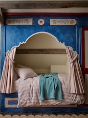 Льняной постельный комплект в полоску с принтом Piglet in Bed Sommerley - Изображение 1 из 3