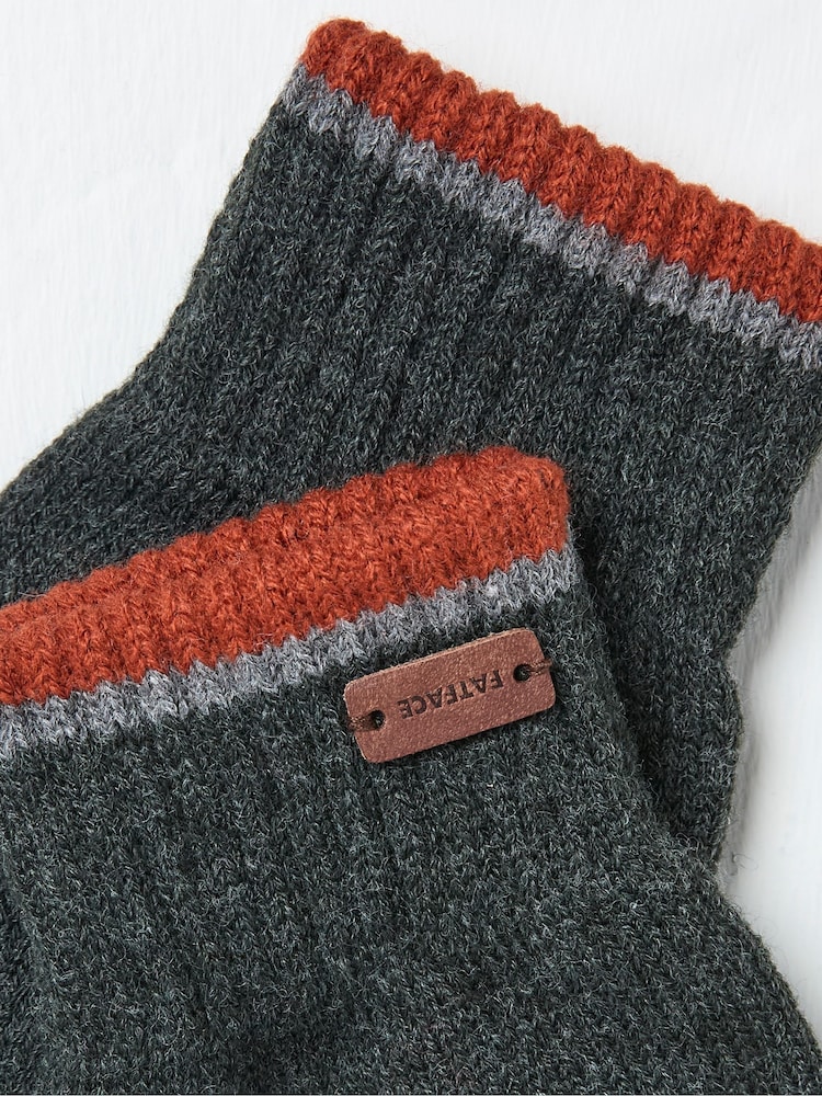 FatFace Charcoal Grey Lewis Touchscreen Gloves - Image 2 of 2