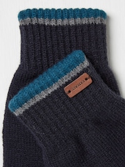 FatFace Navy Lewis Touchscreen Gloves - Image 2 of 2
