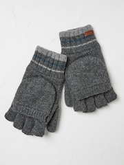 FatFace Charcoal Grey Overflap Gloves - Image 2 of 2