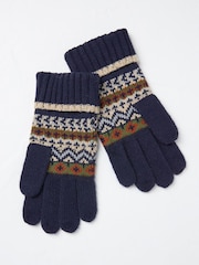 FatFace Navy Whistler Gloves - Image 2 of 2