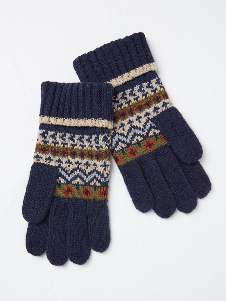 FatFace Navy Whistler Gloves - Image 2 of 2