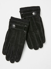 FatFace Black Suede Gloves - Image 1 of 3