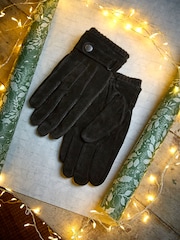 FatFace Black Suede Gloves - Image 3 of 3