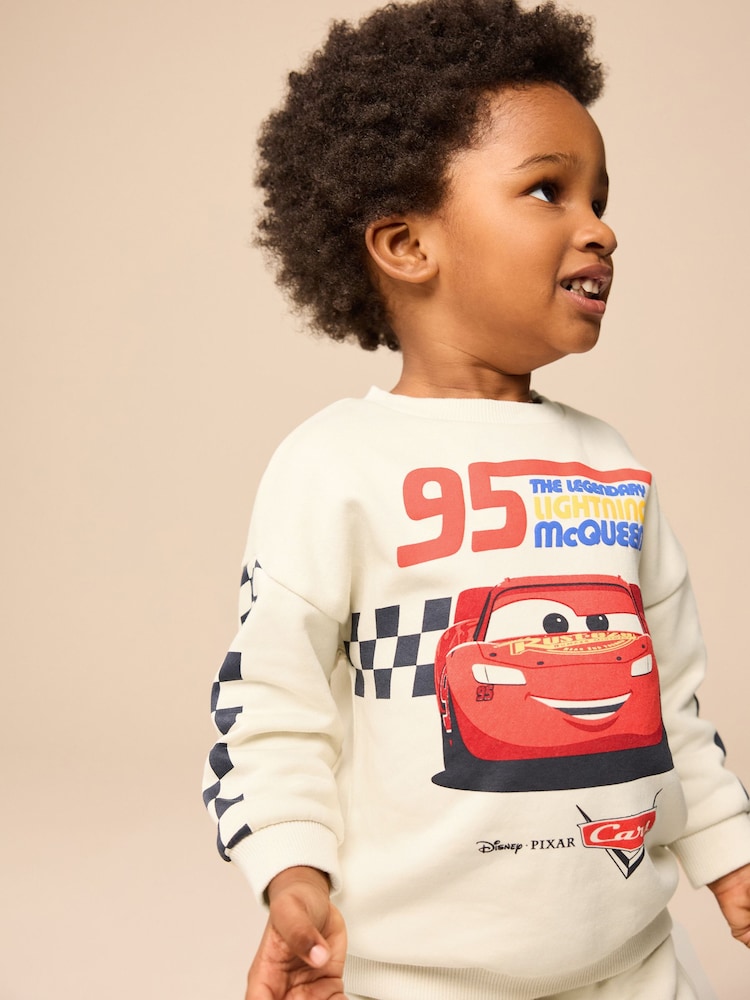 Crema/rojo - Cars Sweatshirt and Shorts Set (9mths-8yrs) - Imagen 2 de 9 Crema/rojo - Cars Sweatshirt and Shorts Set (9mths-8yrs) - Imagen 2 de 9