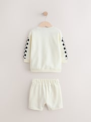 Cream/Red Cars Sweatshirt and Shorts Set (9mths-8yrs) - Image 6 of 9