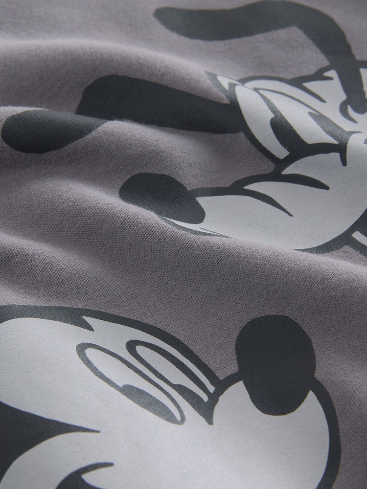 Charcoal Grey Mickey & Friends Crew Sweatshirt and Shorts Set (3mths-8yrs) - Image 9 of 9