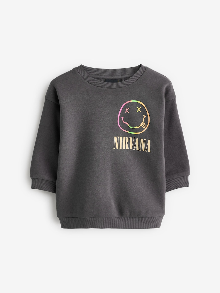 Charcoal Grey Nirvana Crew Sweatshirt (3mths-8yrs) - Image 1 of 3