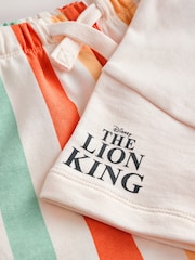 White Lion King Short Sleeve 100% Cotton Hoodie and Shorts Set (3mths-8yrs) - Image 8 of 8