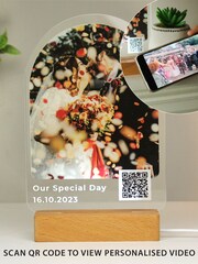 Personalised Photo Upload LED Light with QR Message by PMC - Image 2 of 4