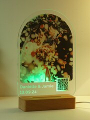Personalised Photo Upload LED Light with QR Message by PMC - Image 4 of 4