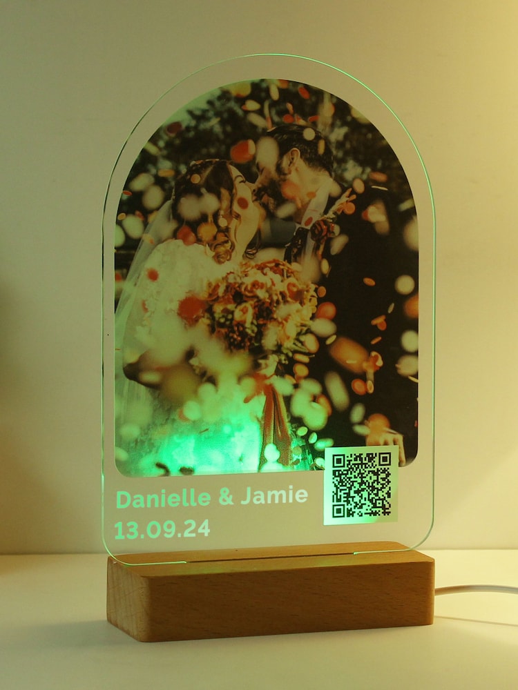 Personalised Photo Upload LED Light with QR Message by PMC - Image 4 of 4