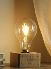 Personalised LED Bulb Small Desk Light by PMC - Image 3 of 4