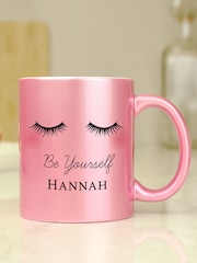 Pink Personalised Eyelashes Glitter Mug by PMC - Image 3 of 3