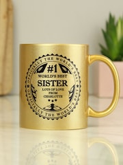 Personalised Worlds Best Gold Mug by PMC - Image 2 of 3