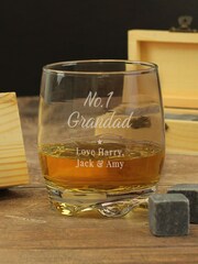 Personalised No.1 Cooling Stones And Glass Set by PMC - Image 3 of 4