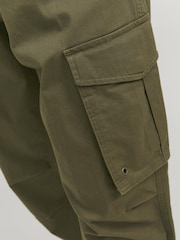 JACK & JONES Green Relaxed Fit Cargo Trousers - Image 4 of 5