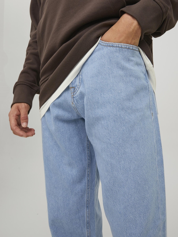 JACK & JONES Light Blue Eddie Loose Fit Jeans - Image 5 of 5
