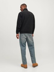 JACK & JONES Black Quarter Zip Fleece - Image 2 of 6