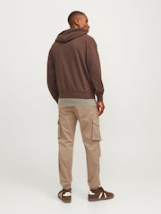 Коричневый - JACK & JONES брюки-карго свободного кроя - Изображение 2 из 8