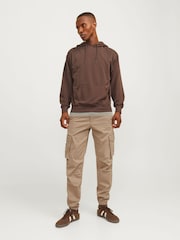 Коричневый - JACK & JONES брюки-карго свободного кроя - Изображение 5 из 8