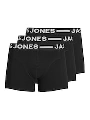 JACK & JONES Black Boxers 3 Pack - Image 1 of 6
