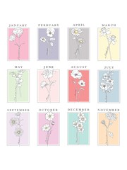 Personalised Birth Flower Pillar Candle by PMC - Image 5 of 5