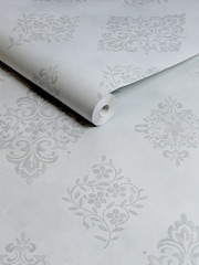 Shabby Chic by Rachel Ashwell® Blue Diamond Motif 10M Wallpaper - Image 1 of 3