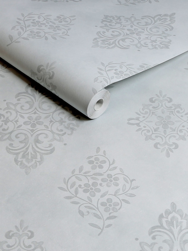 Shabby Chic by Rachel Ashwell® Blue Diamond Motif 10M Wallpaper - Image 1 of 3