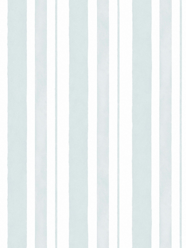 Shabby Chic by Rachel Ashwell® Blue Watercolour Stripe 10M Wallpaper - Image 3 of 3
