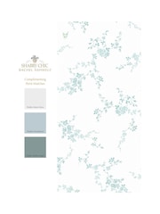 Shabby Chic by Rachel Ashwell® Duck Egg Butterflies 10M Wallpaper - Image 4 of 4