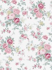 Shabby Chic by Rachel Ashwell® Off White Wild Flower 10M Wallpaper - Image 3 of 3